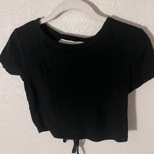wild fable laced back crop top
